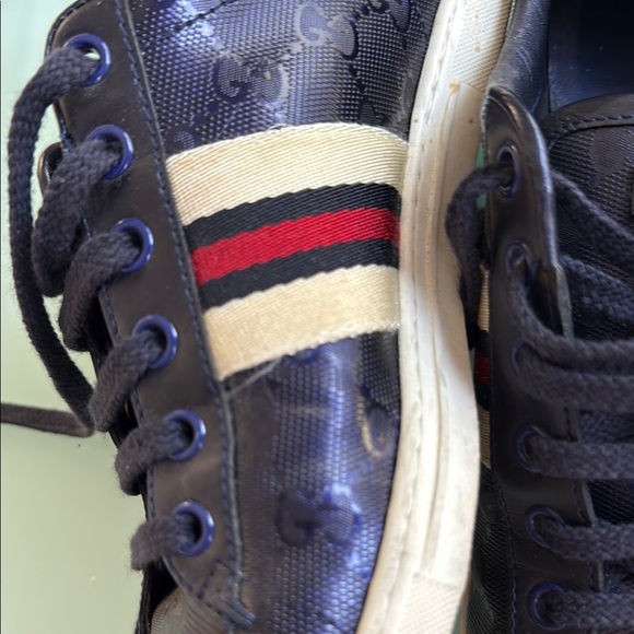 Gucci Dark Blue Athletic Shoes - Picture 3 of 9